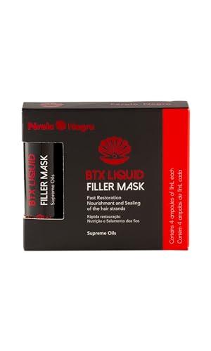 PROLA NEGRA GOLD THERAPY HAIR PROFESSIONAL Prola Negra Btx Liquid Filler Mask, Fast Restoration, Nourishment and Sealing of the Hair Strands, Box with 4 Ampoules of 11ml Each