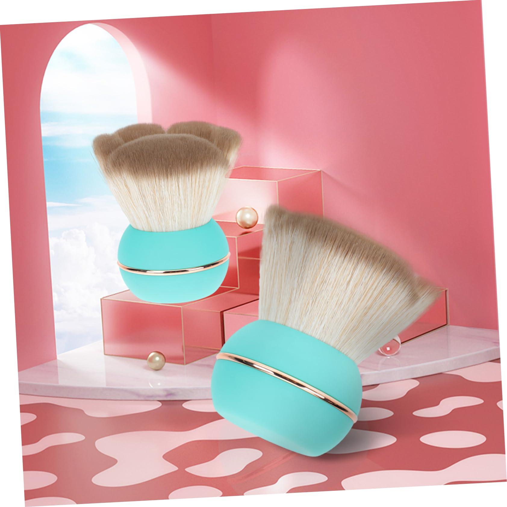 Hemoton Hemoton 1pc Cat Claw Loose Powder Brush Travel Powder Brush Makeup Buffing Brush Makeup Supplies Liquid Blush Brush Powder Foundation Brush Face Makeup Brush Blush Applicator Green Plating