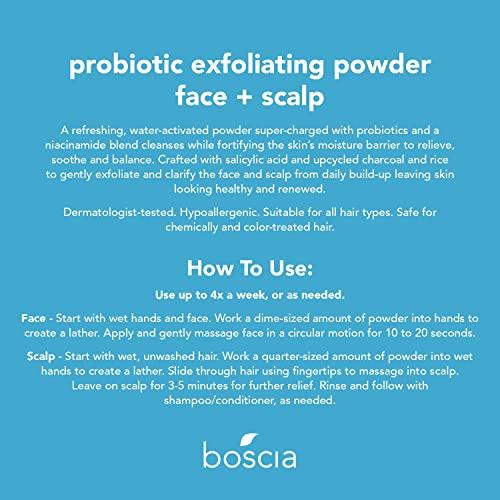 BOSCIA Probiotic Exfoliating Powder Face + Scalp