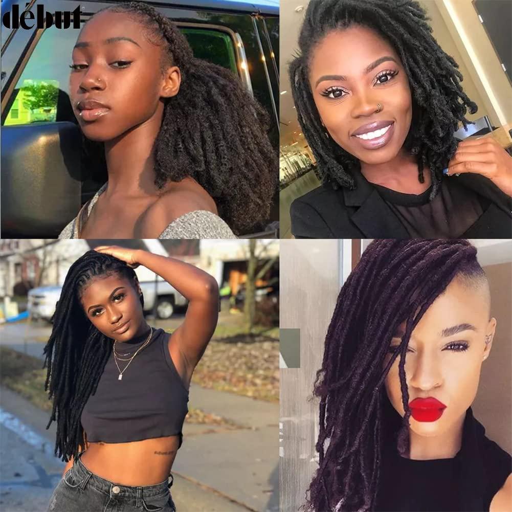 DBUT DBUT Afro Kinky Bulk 100% Human Hair Brown 3 Packs 150g Tight Afro Kinky Curly Bulk Bundles Hair for Making/Repair Locs, Kinky Twists, Dreadlocks Braiding Hair Extensions (Medium Brown, 10 Inches)