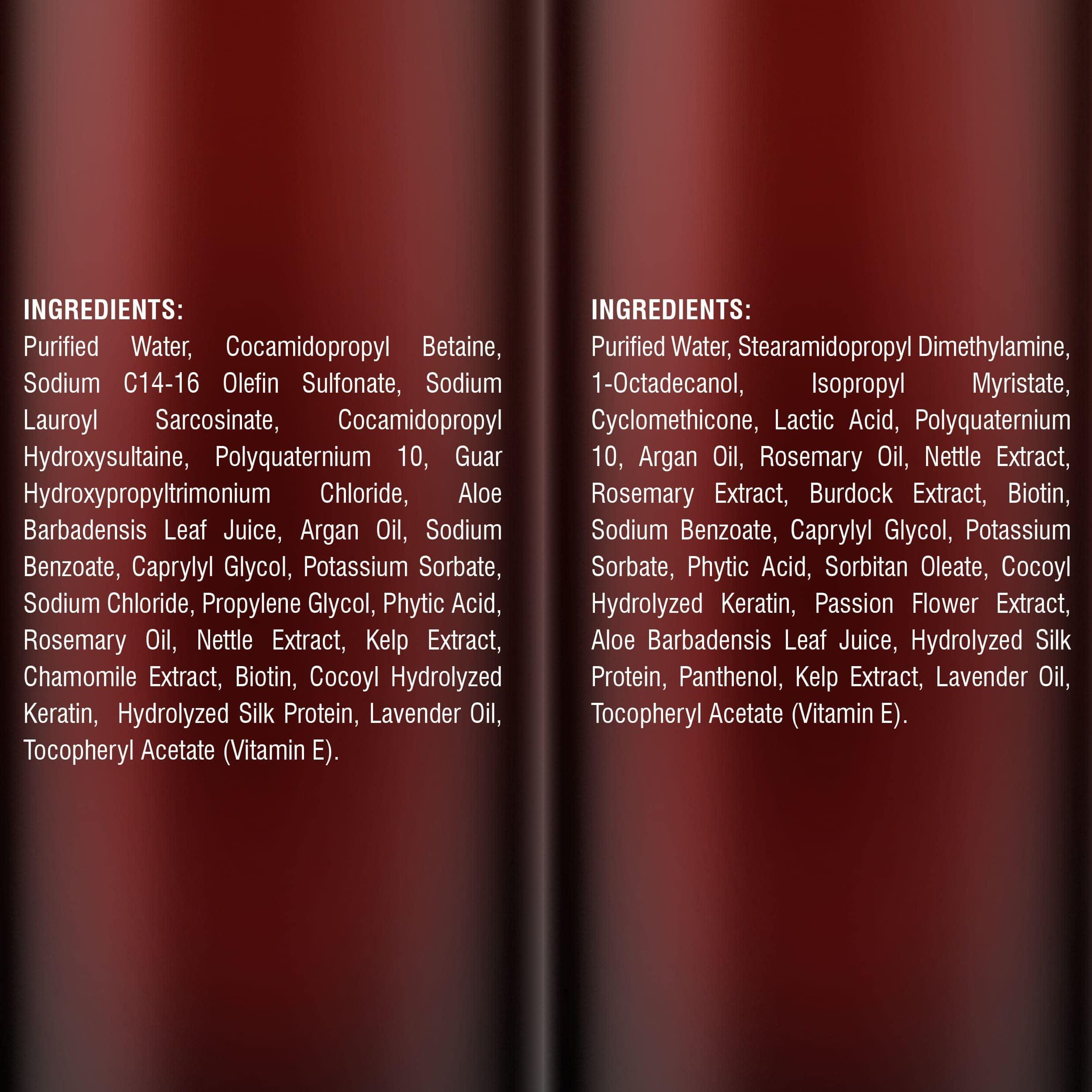 MYSTÉRE BEAUTÉ Rosemary Shampoo and Conditioner, Rosemary Oil Shampoo Promotes Hair Growth & Scalp Health, Rosemary Shampoo for Hair Growth Organic - Sulfate & Paraben Free, for Men Women - 16 fl oz each