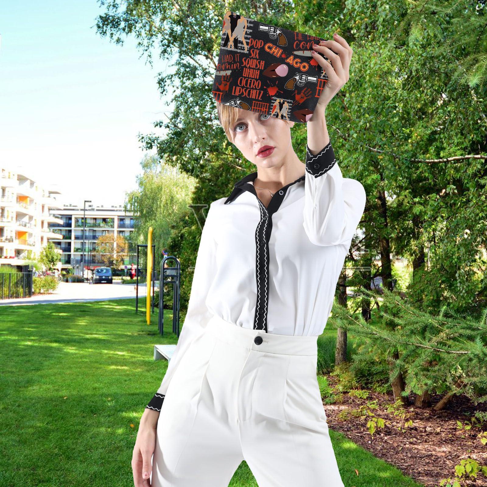 WCGXKO WCGXKO Musical Gift Chicago Musical Inspired Gift Six Squish Uh Uh Cicero Lipschitz Zipper Pouch Cosmetic Bag (Chicago Music)