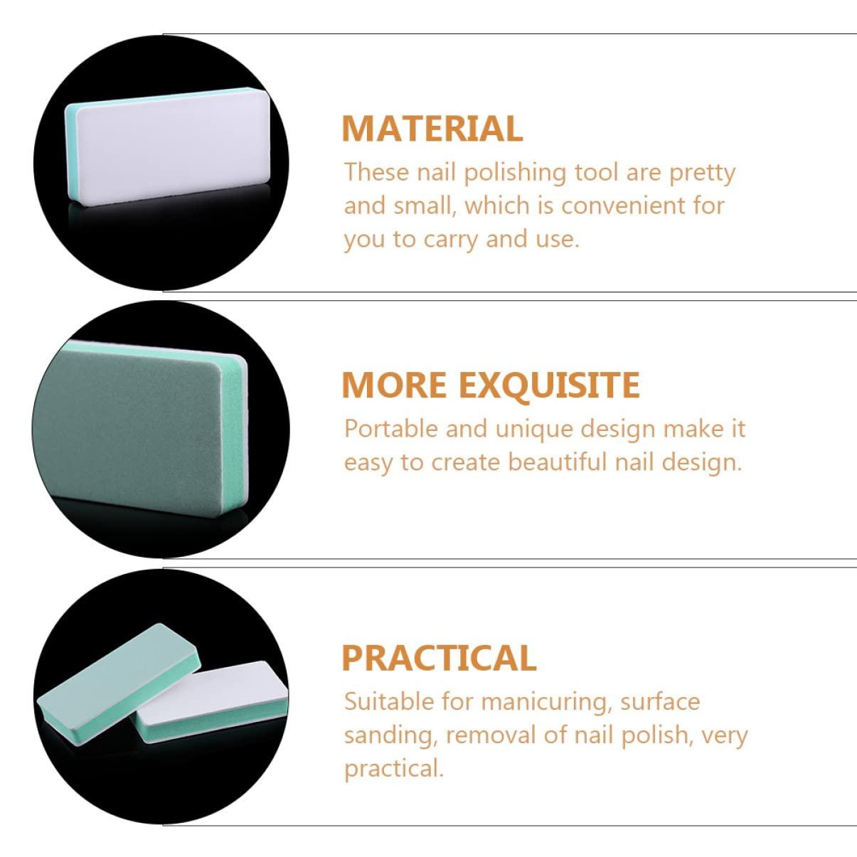 minkissy minkissy Nail Care Polishing Plate Set 8pcs Double-sided Polishing Buffing Block Safe Gentle Fingernails Polishing Strips Manicure Tool