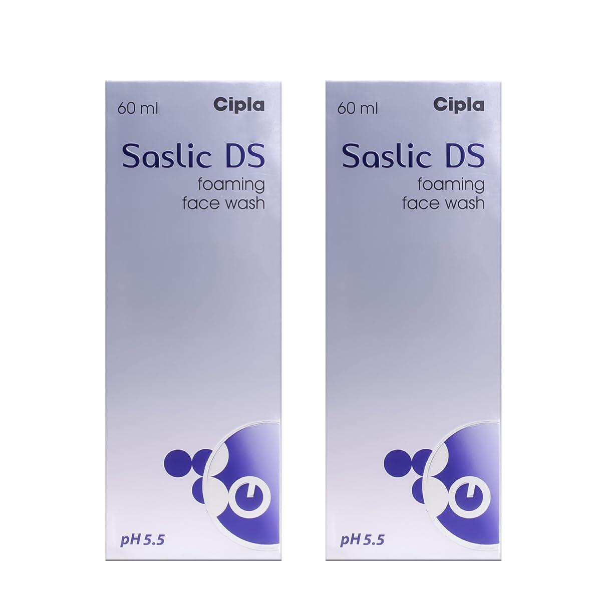 Entirety Cipla Sas_lic DS Foaming Face Wash (60ml) (pack of 2)