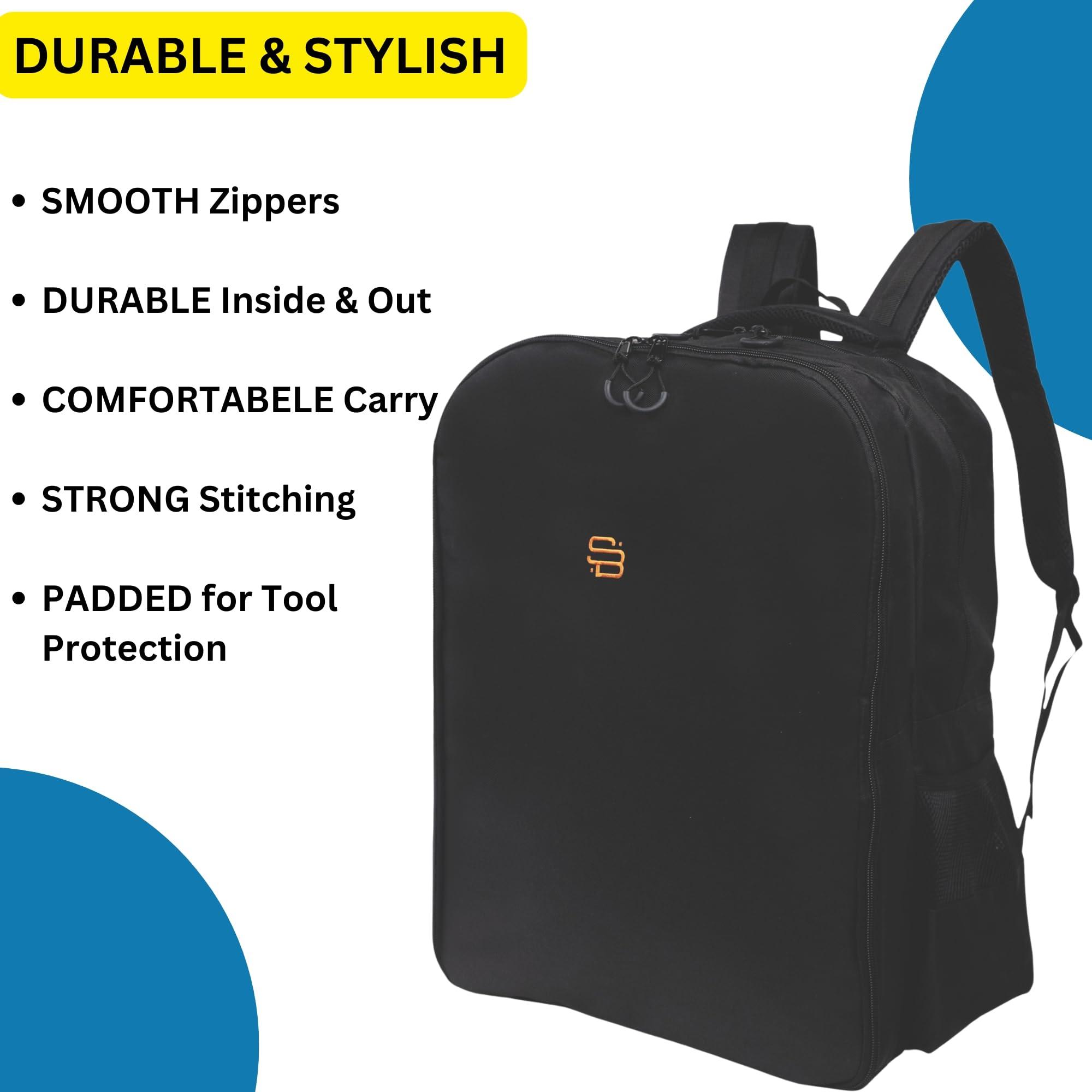 Smart Barber Smart Barber XL Barber Bag & Barber Backpack for Clippers, Tools & Supplies  Padded Tool Compartment, Durable, Easy-Clean, Water-Resistant Case for Traveling Stylists & Groomers