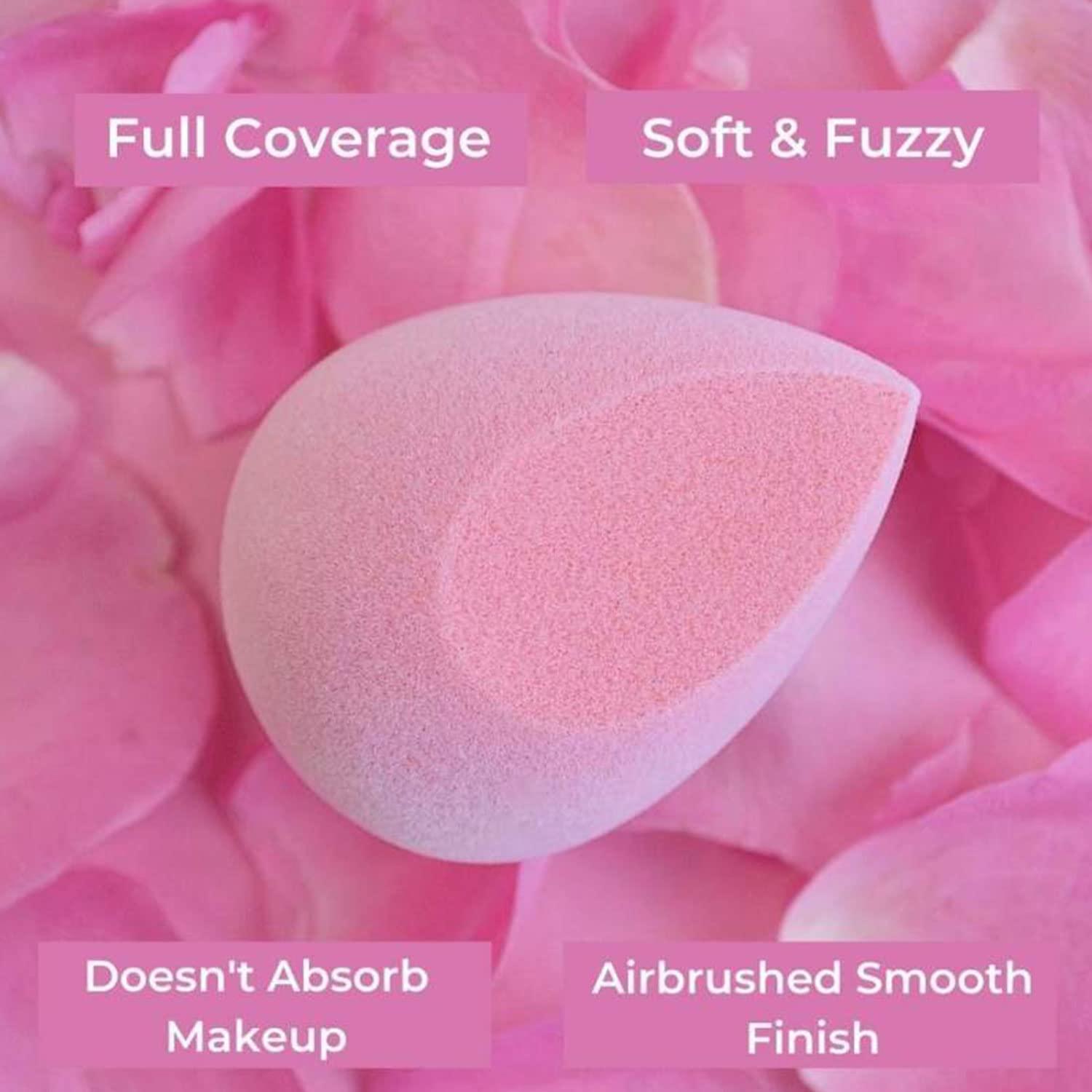 PRAUSH BEAUTY Praush Bloggers Favourite Original Microfiber Makeup Sponge Blender, Very Soft,Premium sponge, Latex Free, Blush Pink