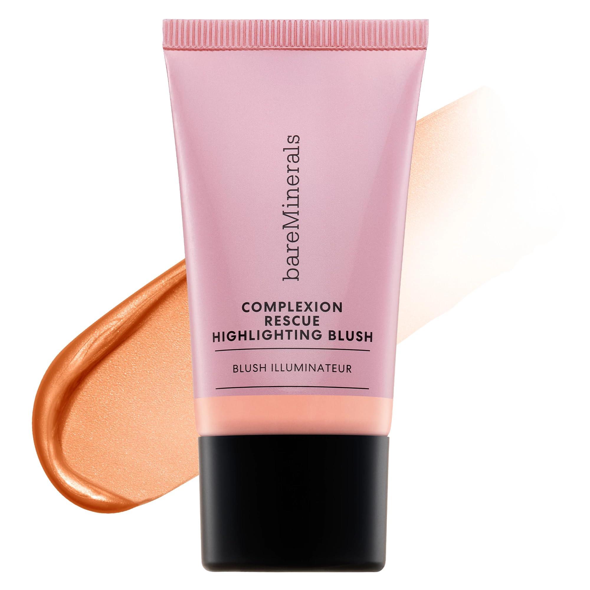 bareMinerals bareMinerals Complexion Rescue Highlighting Liquid Blush, Liquid Highlighter + Blush Hybrid, Buildable, Gel-Cream, Liquid Blush for Cheeks, All Day Wear, Vegan
