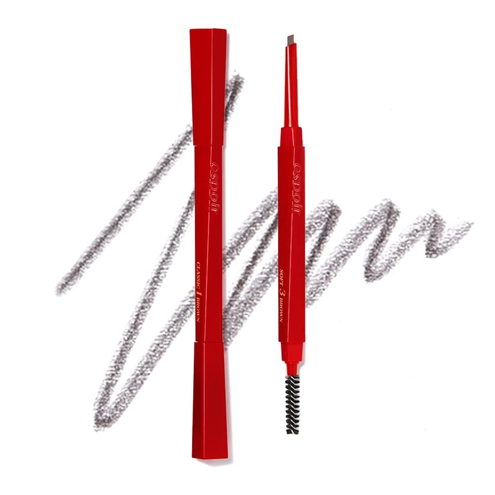 Espoir ESPOIR The Brow Balance Pencil #2 Cool Gray | Eye Brow Pencil that's Natural and Easy to Draw without Clumping | A Detailed and Rich Eyebrow Texture | Korean Makeup