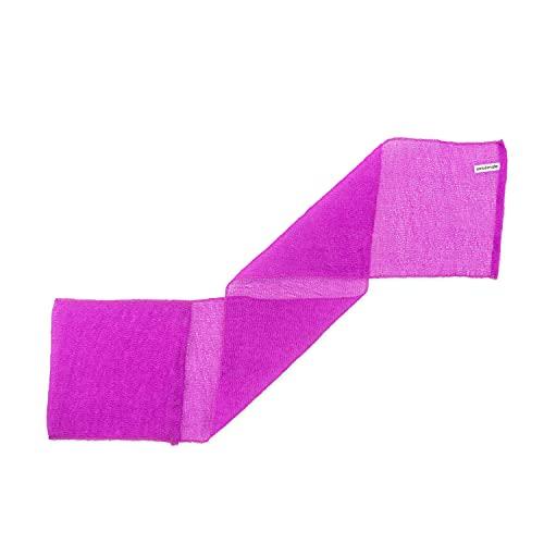 Green Heart Labs ExfoliMATE | Magic Exfoliating Shower Cloth Gently Removes Dead Skin for a Youthful Clear Complexion (Purple - Pocket 2.0)