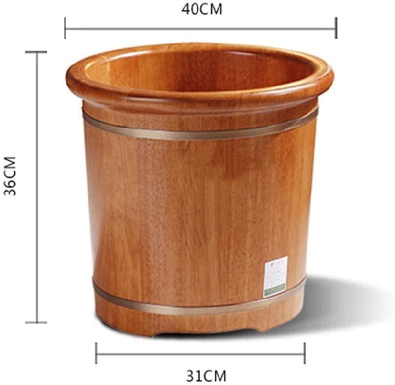 BABYCE Foot Spas for Home Use Foot Tub Spa/Bath/Bucket- Thick Sturdy Oak Wood Foot Basin for Pedicure, Detox, Very Good to Soak Your Feet, Toe Nails, and Ankles Elderly Gift Foot Spa Bath Massager