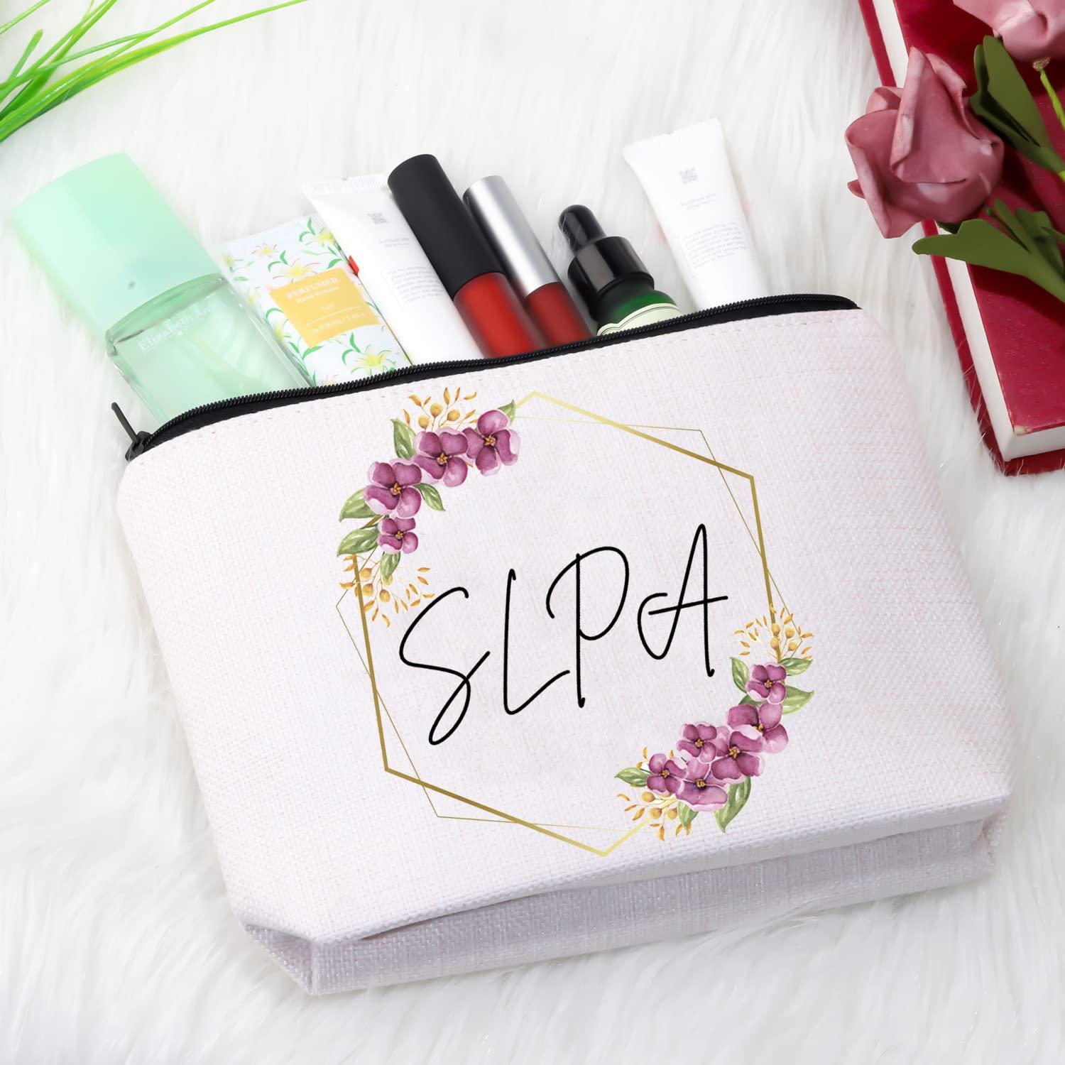 GJTIM GJTIM SLPA Speech Language Pathology Assistant Gift SLP Appreciation Gift Zipper Pouch Makeup Bag for SLP Women (SLPA Bag)