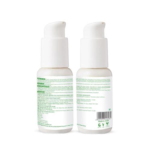 Generic All Skin SPF 60 Sunscreen: Kakadu Plum, Acai Berry & Chia Seeds | Sunscreen for Dry & Oily Skin | 100% American Certified Organic | 50gm