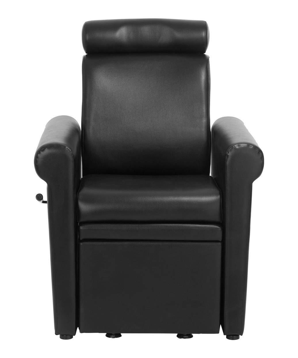 Buy-Rite Salon & Spa Equipment Buy-Rite Salon & Spa Equipment Mona Lisa Plumb Free Pedicure Chair - No Plumbing, Adjustable, Portable, Removable, Black, CHM-2320-5H-BLACK