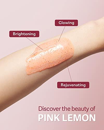 FOAMIST FOAMIST 100% Clean Vegan Exfoliating Pink Lemon + Grain Daily Body Scrub Perfect Holiday Gift for Brightening, Glowing, Rejuvenating skin silky effect 8.4 fl oz