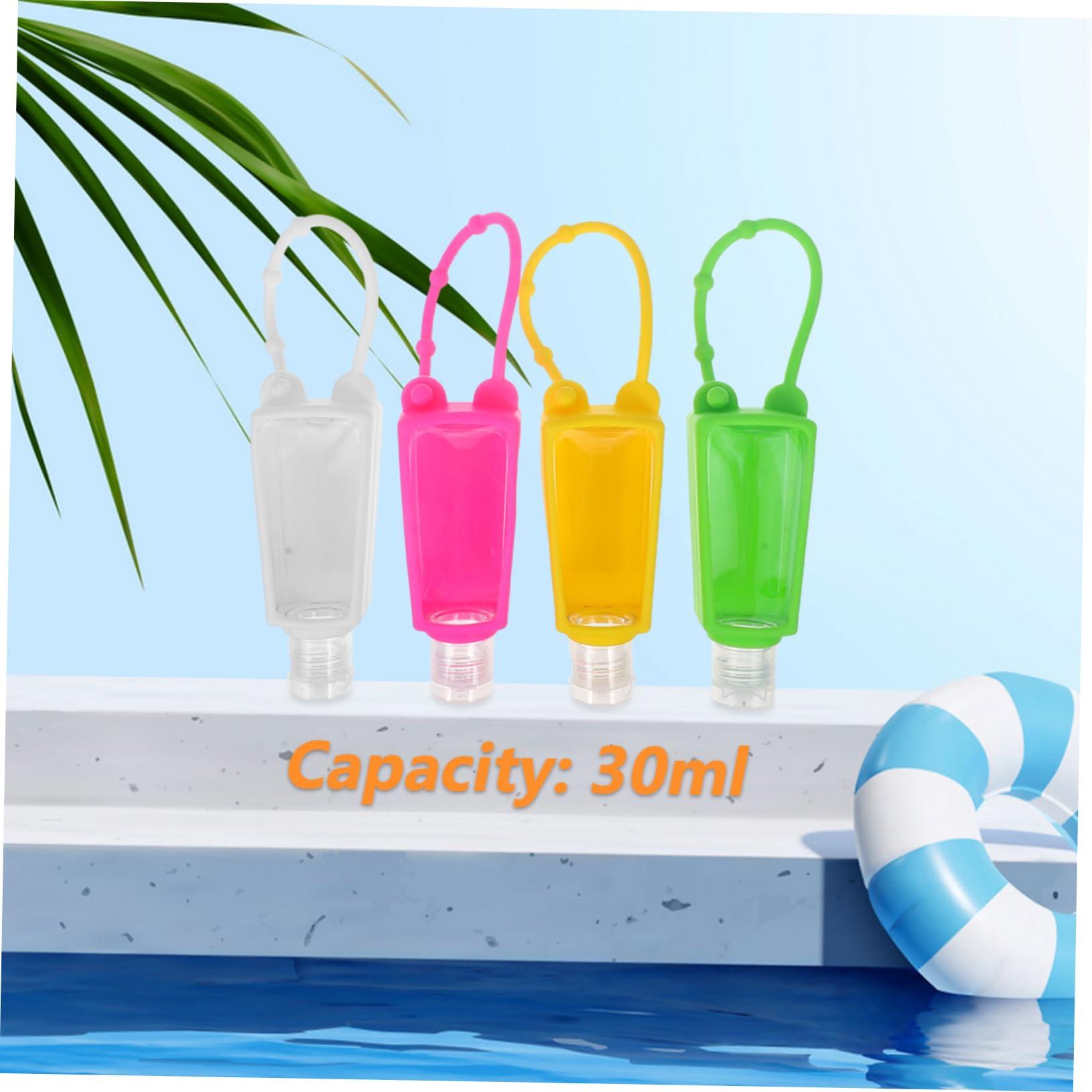Baluue Baluue 20pcs Portable Bottle Keychain Empty Squeeze Bottle Hand s Anitizer Holder Travel Bottle Squeeze Bottles for Shampoo Essential Oil Holder Shampoo Container Empty Hand Case The Pet