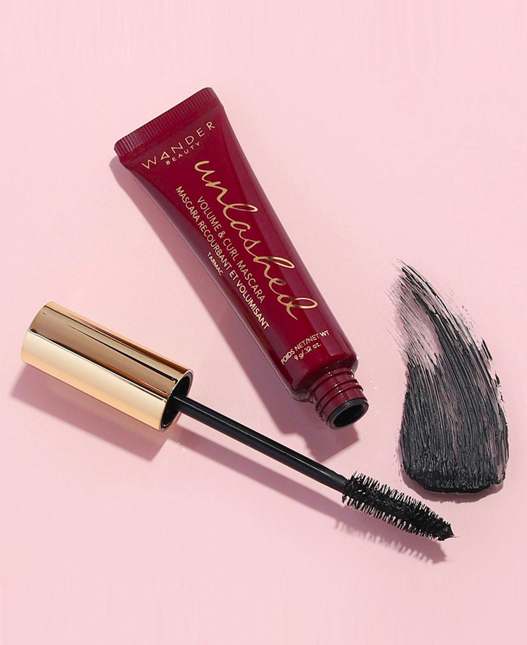 Wander Beauty Wander Beauty Unlashed Volume & Curl Mascara - Volumizing, Lash Curling Mascara - 9 in 1 Multitasking Smudge-Proof Makeup - Nourish & Reduce Fallout With Peach Leaf, Vitamin E & B5-0.31 fl oz