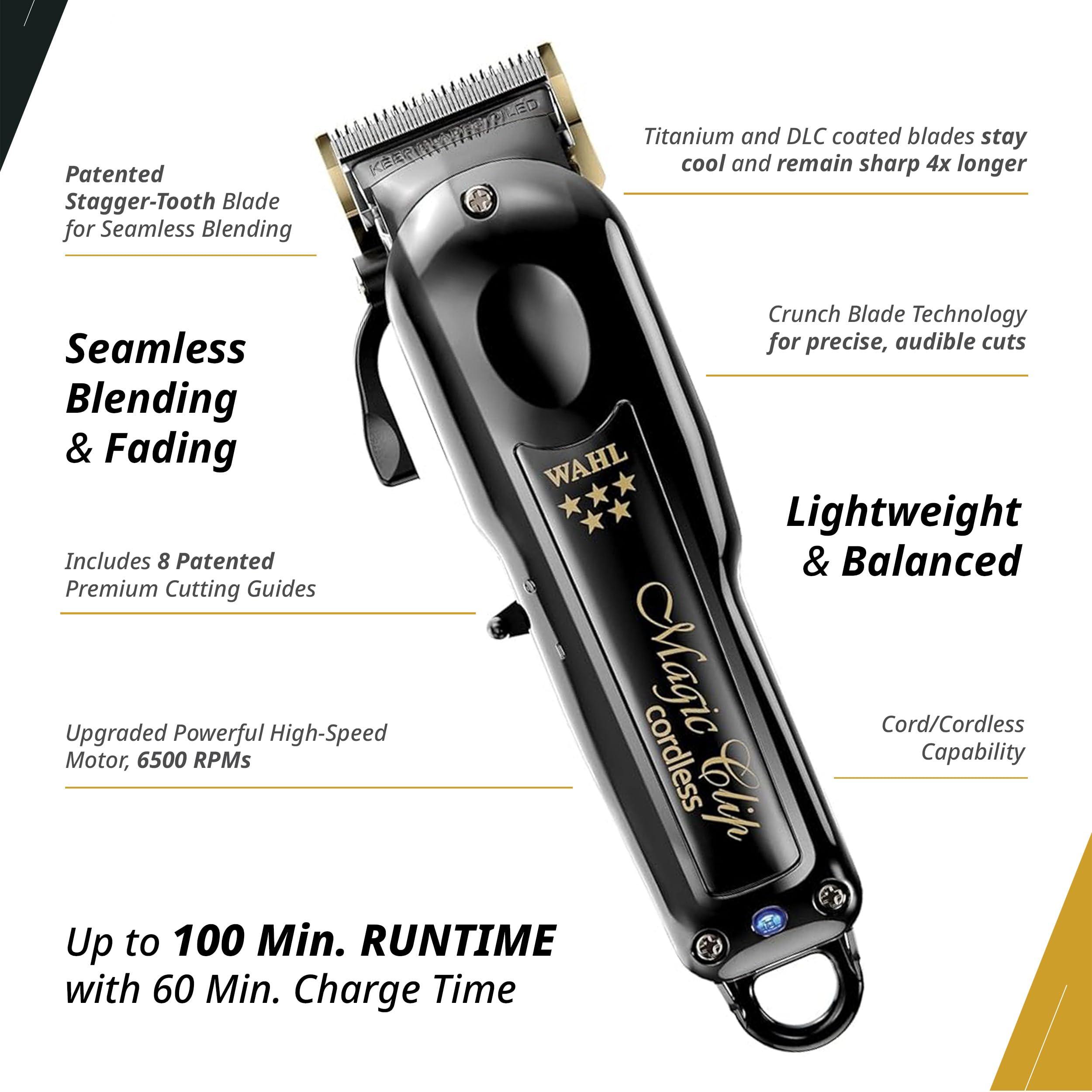 Wahl Professional Wahl Professional 5 Star Magic Clip Corded and Cordless Clipper High Performance 100 Min Runtime