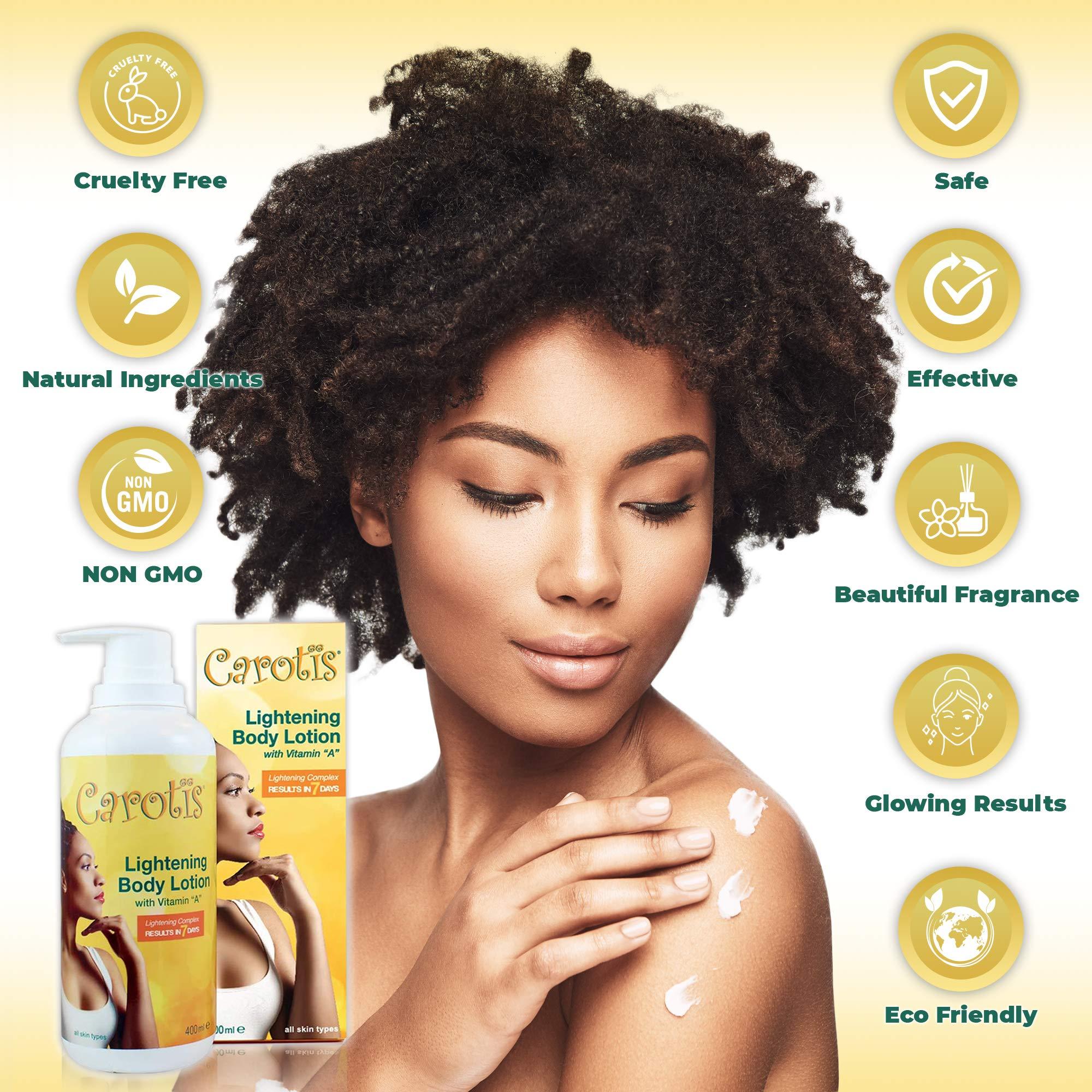 carotis Carotis, Skin Brightening Lotion - 13.5 Fl oz / 400ml |For Body, Knees, Elbows, Hands, with Carrot Oil and Vitamin A