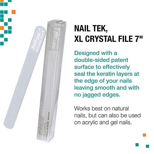 Nail Tek Nail Tek Crystal Files, XL Crystal File 7", Manicure And Pedicure Perfect Companion, Keep Nails Trim And Smooth, No Jagged Edges (No Companion Case)