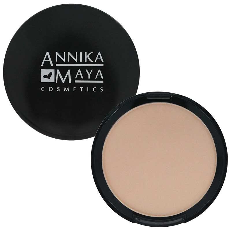Annika Maya Cosmetics Annika Maya Mineral Powder Foundation, Buildable Coverage, Hypoallergenic, Made in the USA (Sunlit)