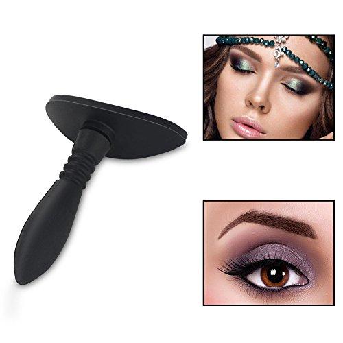 Sonew Eyeshadow Crease Line Kit Eyeshadow Stamp Crease Silicone Eyeshadow Stamp Crease Fashion Lazy Eye Shadow Applicator Eye Contour Makeup Tool (Black)