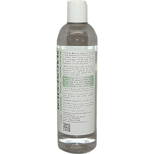 Transderma Minerals Transdermal Magnesium Oil - Pure Liquid Magnesium Chloride Hexahydrate, Made with Ancient Minerals Magnesium, Fast Absorbing Through The Skin