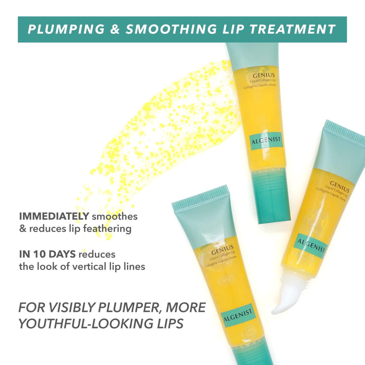 Algenist Algenist GENIUS Liquid Collagen Lip - Active Collagen Lip Treatment for Visibly Smoother Lips - Non-Comedogenic & Hypoallergenic Skincare (15ml)