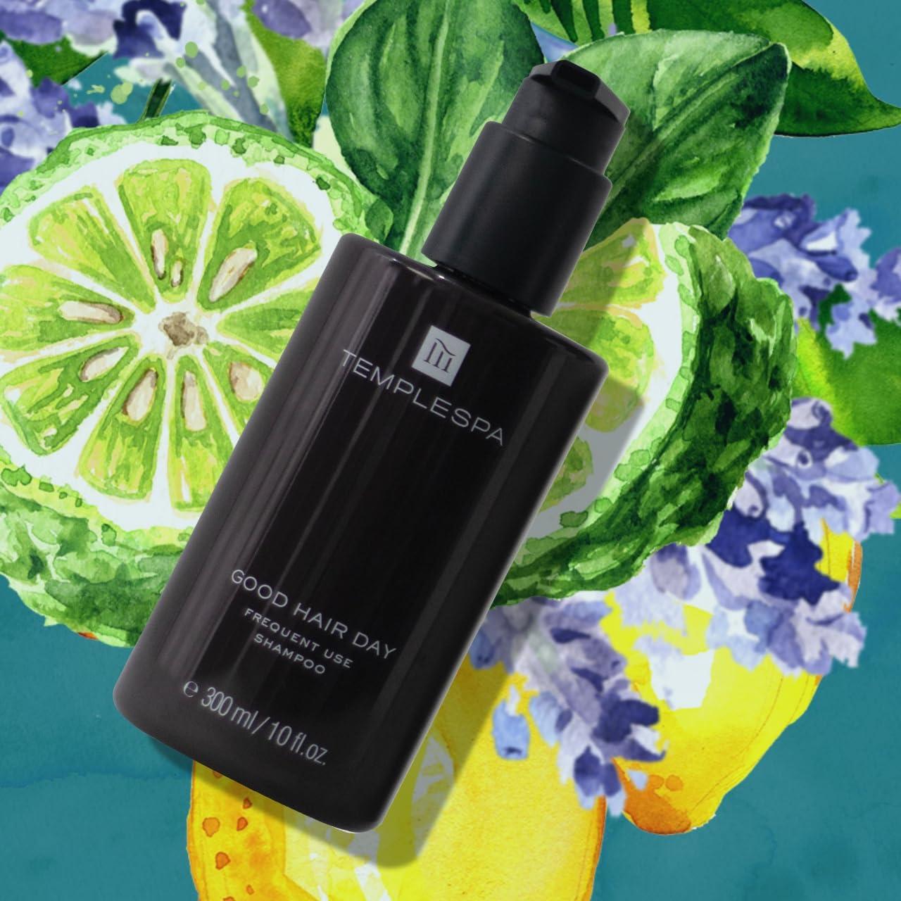 TEMPLESPA TEMPLESPA | Good Hair Day | Luxury Hair Shampoo for Smooth and Healthy Looking Hair Natural Ingredients, Free from Parabens, Phthalates and Sulphates, Cruelty-Free, Vegan 10 fl.oz.