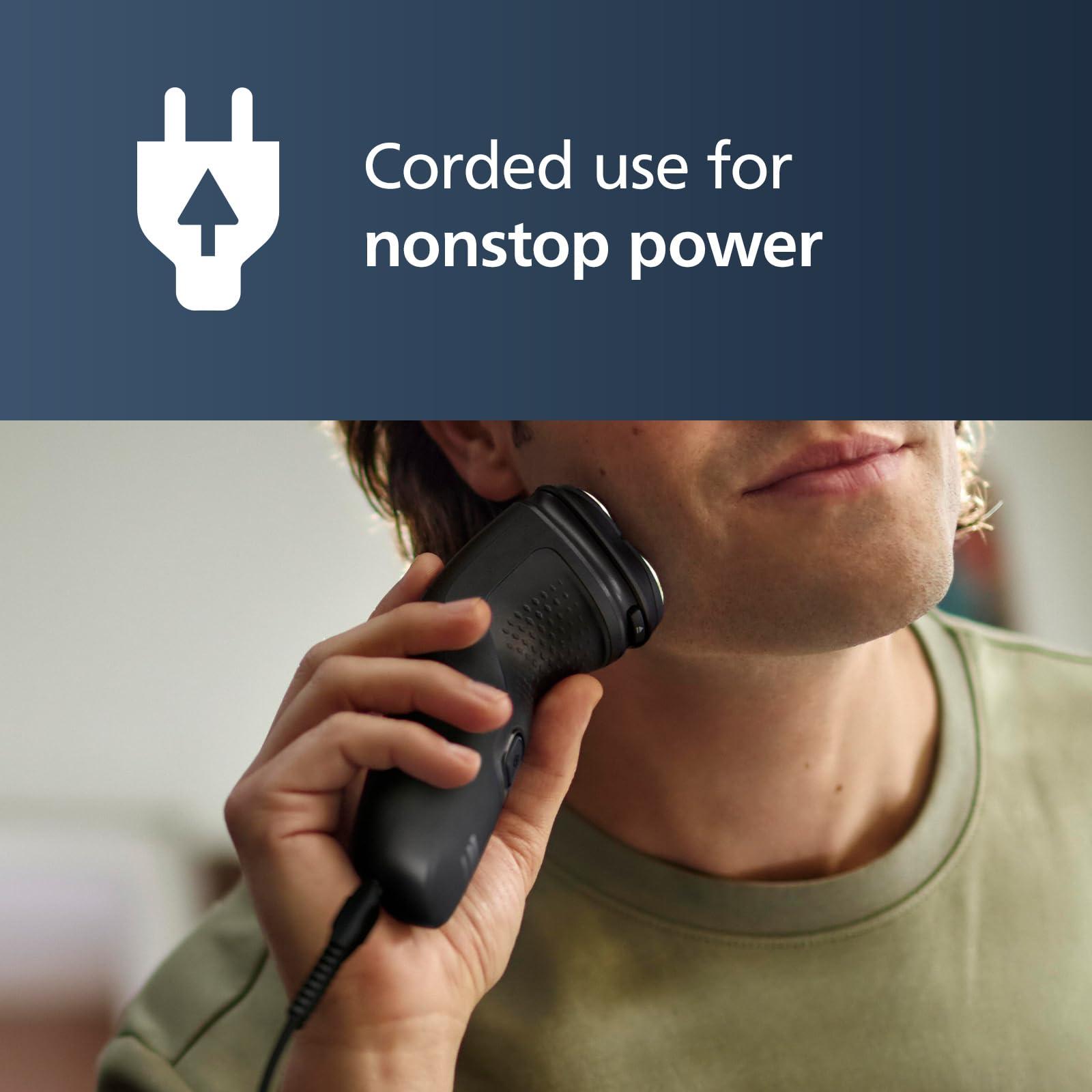 Philips Norelco Philips Norelco Shaver 1100, with Comfort Cut Blades & 4D Flex Heads (Corded Use Only), S1016/90