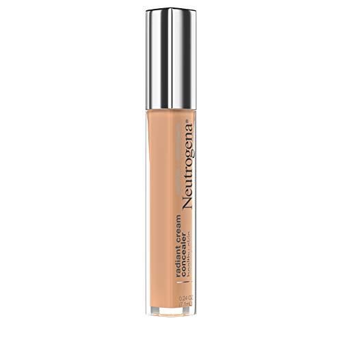 Neutrogena Neutrogena Healthy Skin Radiant Brightening Cream with Peptides & Vitamin E Antioxidant, Lightweight Perfecting Concealer Cream, Non-Comedogenic, Almond Medium 02 with warm undertones, 0.24 oz