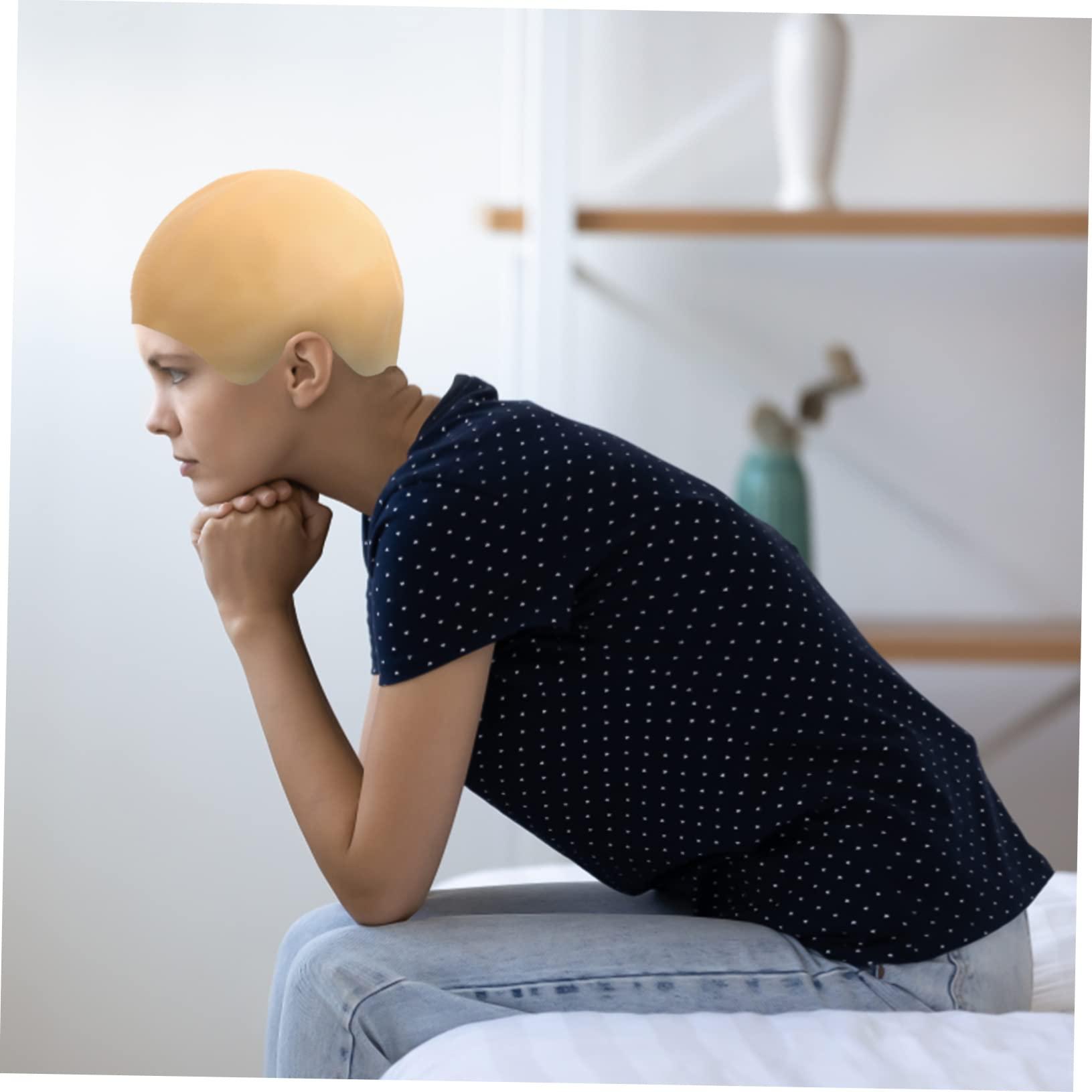 FOMIYES FOMIYES Bald Cap for Men Wig Makeup 3pcs Headgear Women\'s Bald Cover Aldult