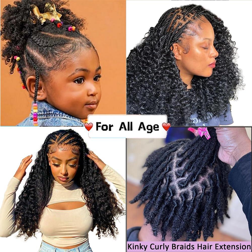 Kiss darling LASHES Afro Kinky Curly Human Hair Bulk For Braiding No Weft Braiding Hair Weaving 1Bundles 100grams Mongolian Kinky Curly Hair Bulk Extensions 18inch