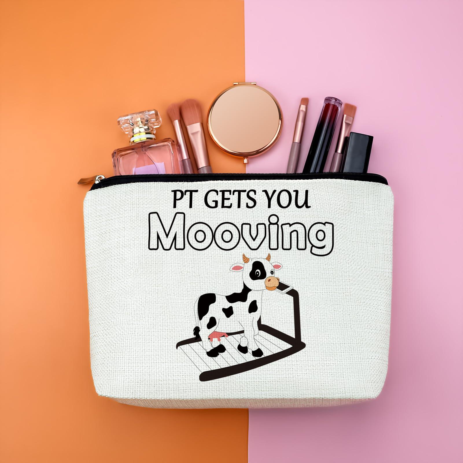 Gfhzdmf Gfhzdmf Physical Therapy Gifts Physical Therapy Makeup Bag For Pt Gets You Moving Physical Therapist Gift Cosmetic Bag For Pt Appreciation Gifts Coworker Zipper Pouch (For Pt Gets You Moving)