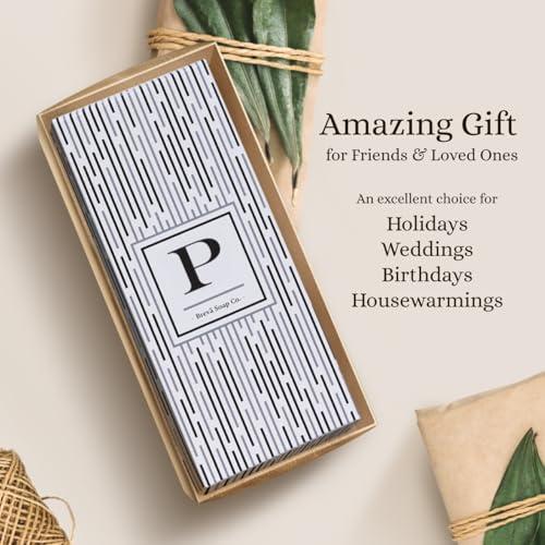 Brev Soap Co. Monogrammed Luxury Liquid Hand Soap | Choose from Letters A to Z | Citrus Bloom Scent | Personalized Liquid Hand Wash for Bathroom & Kitchen |12 oz - Letter N