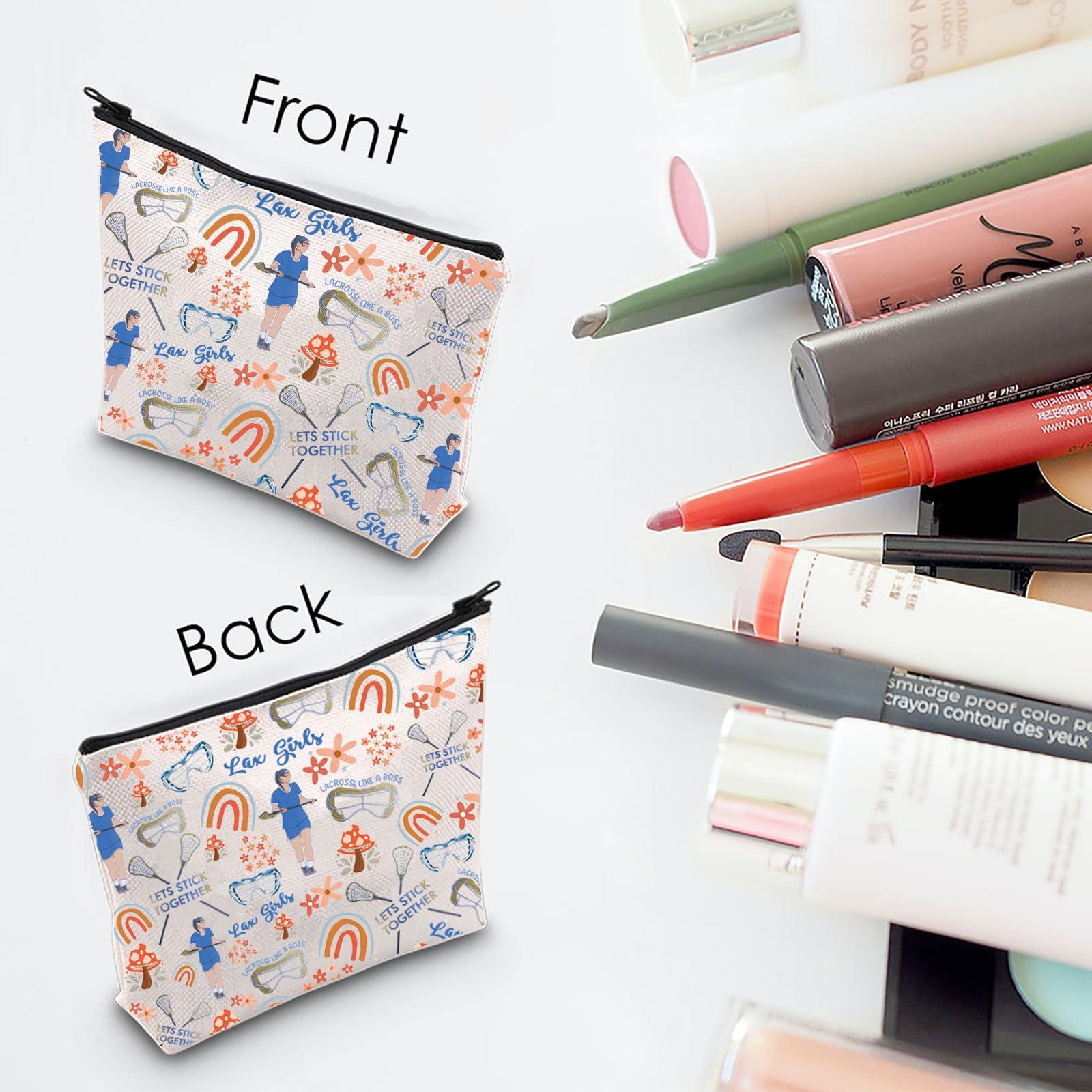 MNIGIU LAX Player Gift Lacrosse Cosmetic Bag Lacrosse Mom Gift LAX Gift Lacrosse Lover Gift Lacrosse Team Gift (Lets-Together Bag)