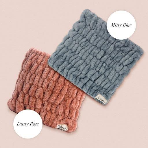 Kitsch Kitsch Spa Extra Wide Facial Headband - Multipurpose Skincare Spa Headband for Washing Face - Makeup Headband & Skincare Headband for Women - Hair Band Ideal for Face Wash (Misty Blue)