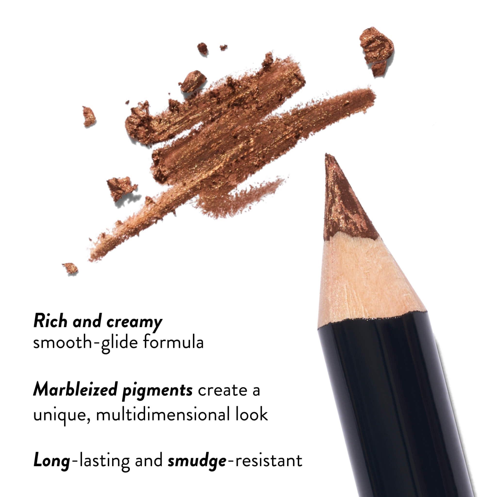 LAURA GELLER NEW YORK LAURA GELLER NEW YORK Marble Eyes Multidimensional Eyeliner Pencil, Black Diamonds and Kajal Longwear Kohl Eyeliner, Soft Black