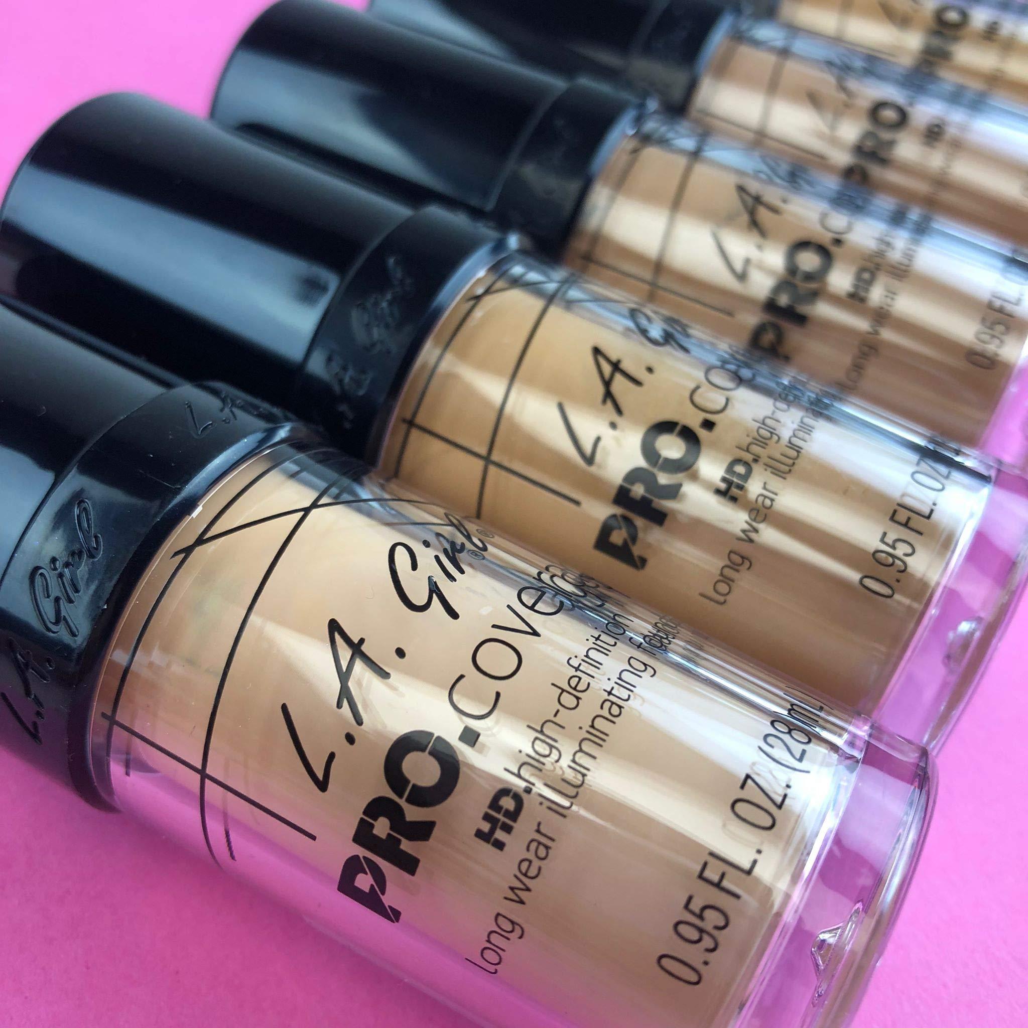 L.A. Girl L.A. Girl Pro Coverage Liquid Foundation, Beige, 0.95 Fl Oz