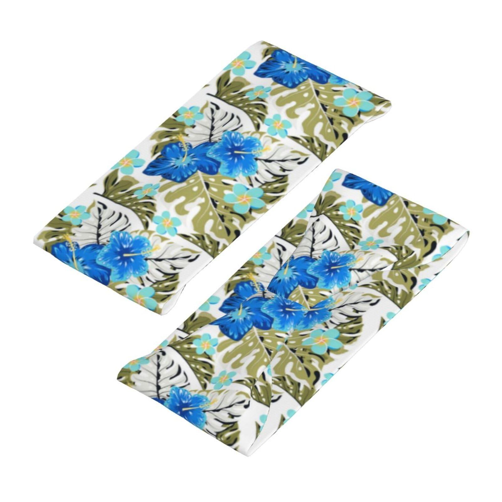 ROSIHODE Hawaii Hawaiian Flower Wide Headbands,Fashion Hair Bands Yoga Running Sports Workout Gym Stretchy Turbans for Women Men