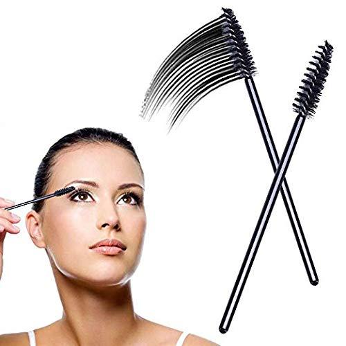 Boolavard 50pcs Disposable Eyelash Black Mascara Wand Applicator Brush by Boolavard® TM