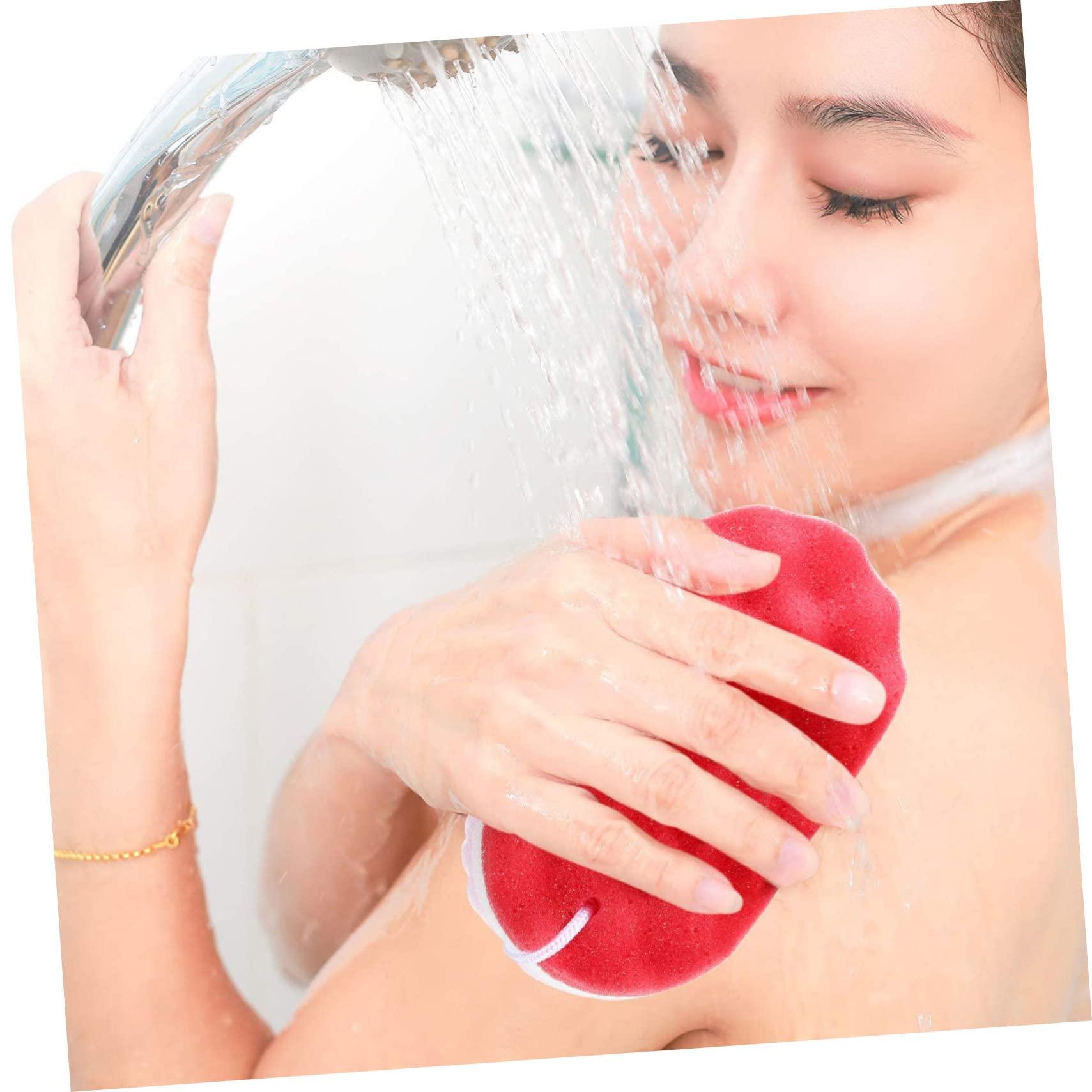 FOMIYES FOMIYES Shower Sponge Double Sided Bath Sponges for Shower Wavy Sponge Cleaning Body Scrubber Soft Gentle Skin Scrubber