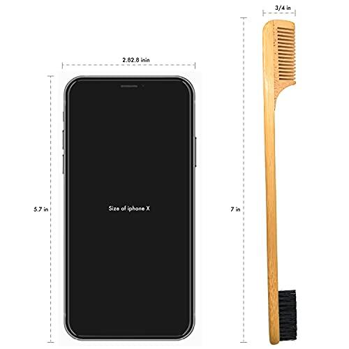 Green Beard Grmng Sapling Mustache Brush & Comb (2-pack) from Green Beard Grmng - Boar Bristle & Bamboo