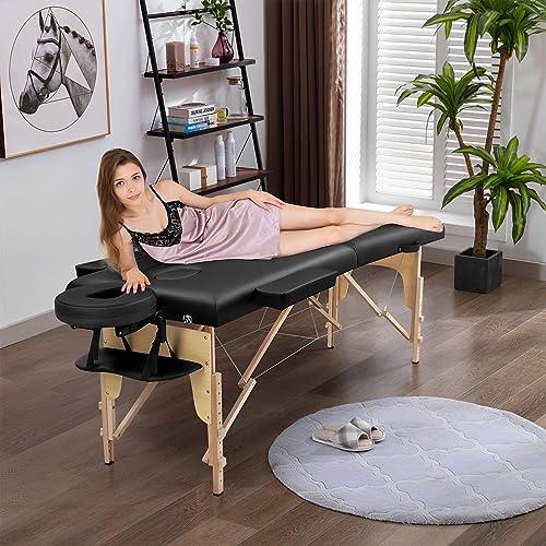 FlamingoCasa Massage Table Portable lash Bed: A Folding spa Bed for Physical Therapy-Esthetician Tattoo Bed
