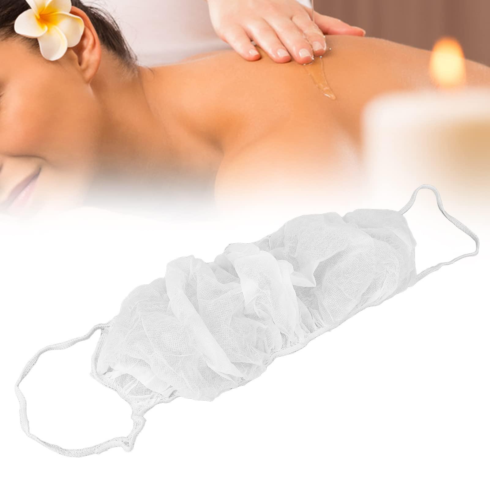 Brrnoo 10pcs Disposable Bras Non Woven Fabric Disposable Beauty Salon Brassieres Top Underwear, Women\'s Disposable Bras Disposable Spa Top Underwear Brassieres Tops for Women(White)