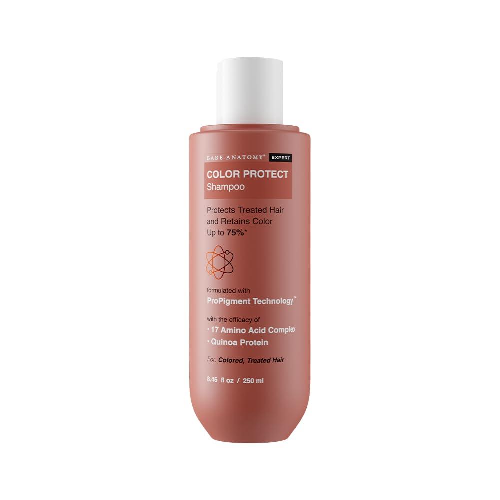 Bare Anatomy Bare Anatomy Hair Colour Protect Shampoo | Retains Colour Upto 8 Weeks | Repairs Damage With Amino Acid & Quinoa Protein | Sulphate & Paraben Free | For Dry & Frizzy Coloured Hair 8.8 Floz
