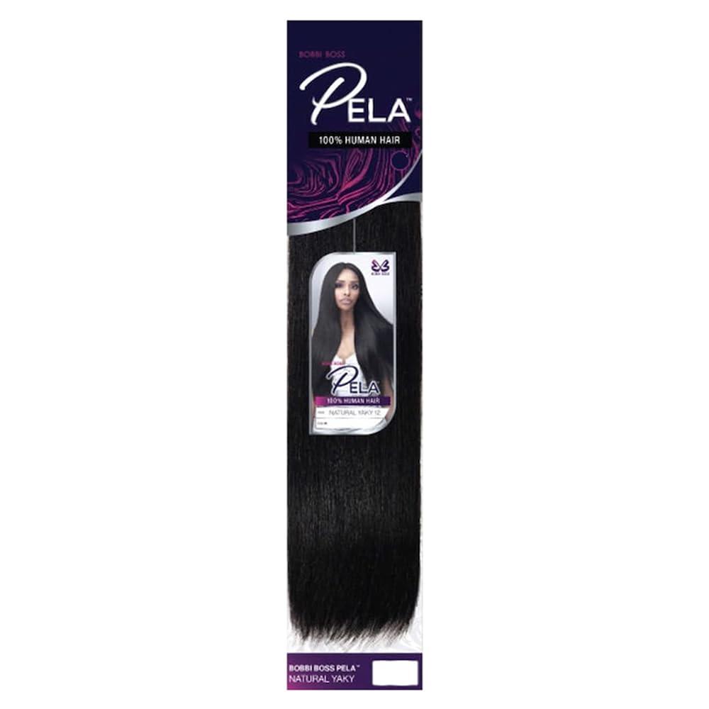 BOBBI BOSS Braids Bobbi Boss Human Hair Pela Natural Yaki (12\" - 1 Pack, 1B)