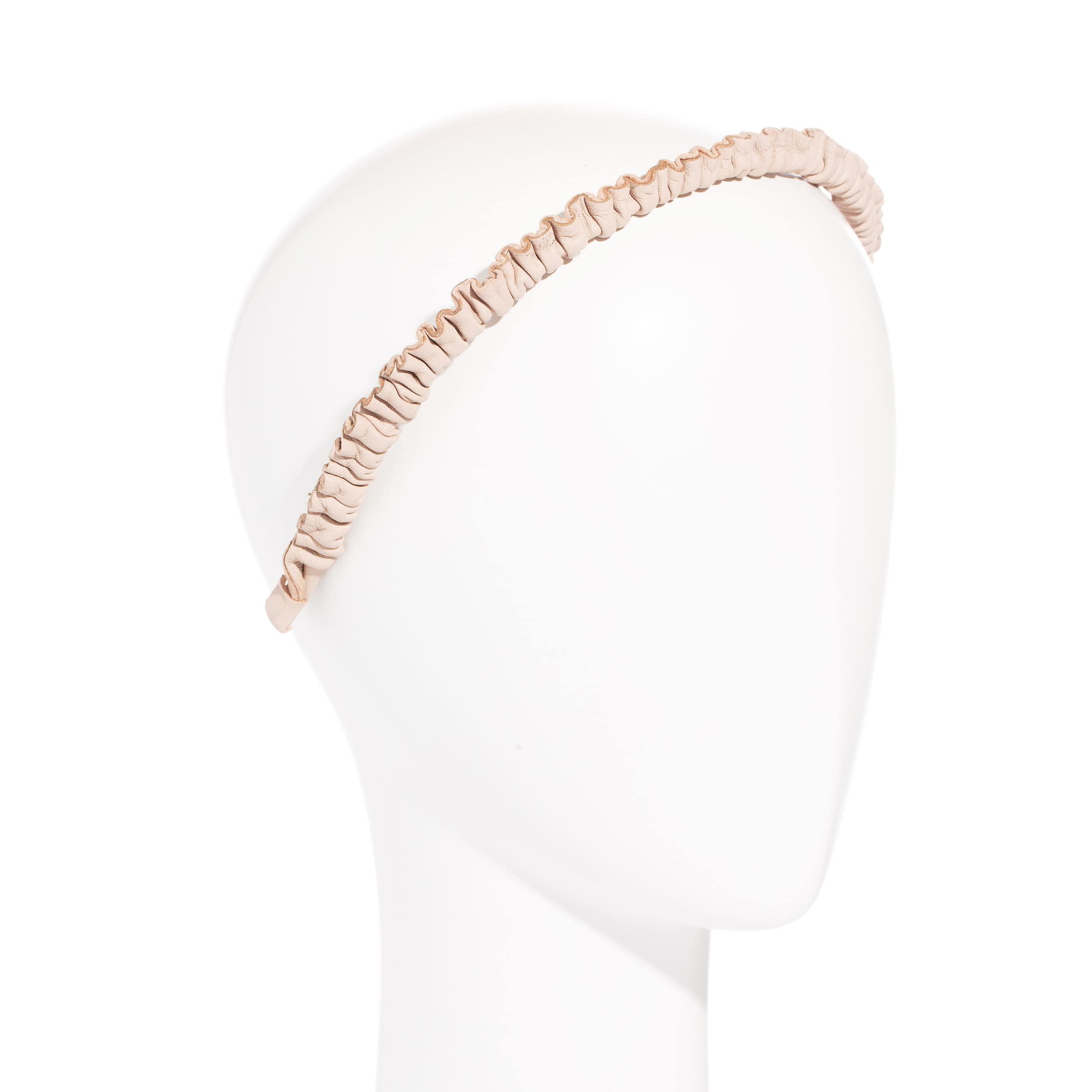 L. Erickson L. Erickson Leather Pinch Headband, Camel