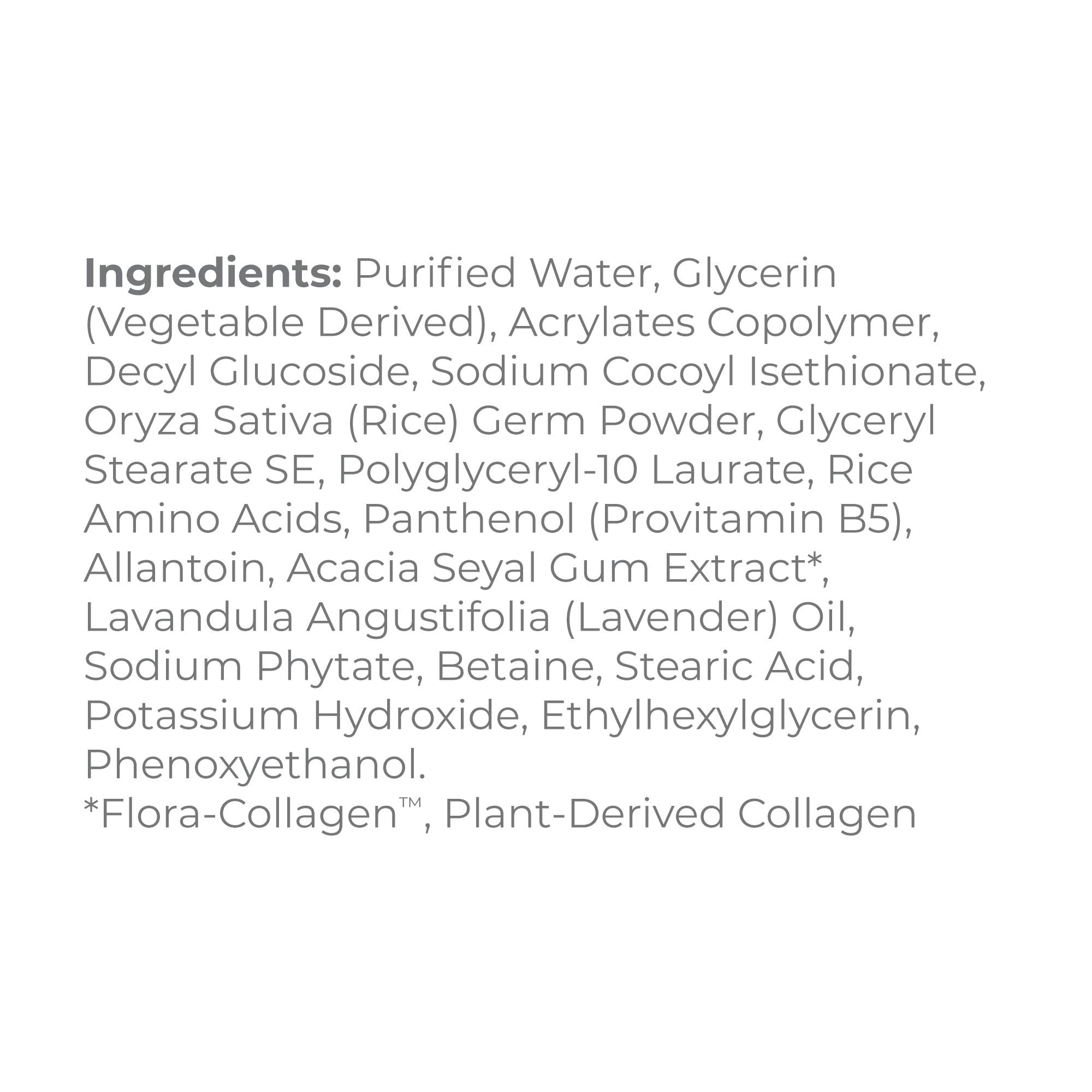 Derma E Derma E Advanced Peptides and Vegan Flora-Collagen Gentle Jelly Cleanser Cleansing Face Wash Brightens, Hydrates and Reduces Appearance of Facial Lines and Wrinkles, 4 Oz