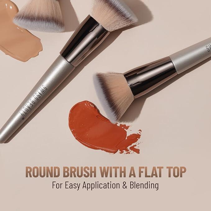 Generic Synthetic Foundation Blender Brush: Effortless Makeup Blending for Flawless Finish