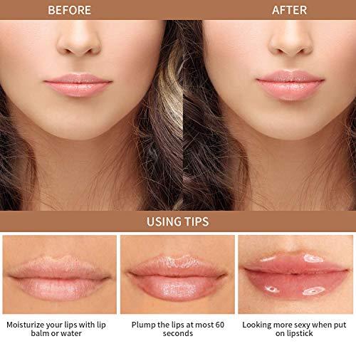 Sdtom Lip Plumper Device Manual Lip Plumping Tool Self-Suction Natural Fuller Lips, [Actually Work] Lip Enhancer for Women Girl Girlfriend Gifts